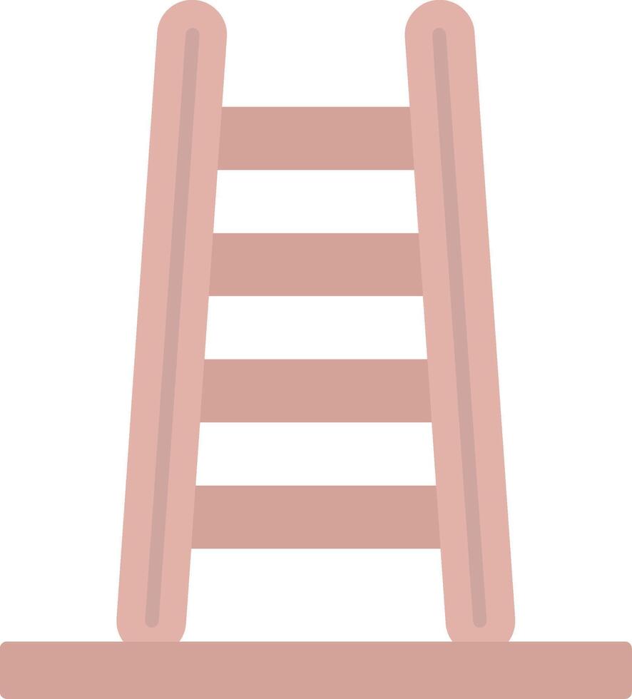 paso escalera plano ligero icono vector