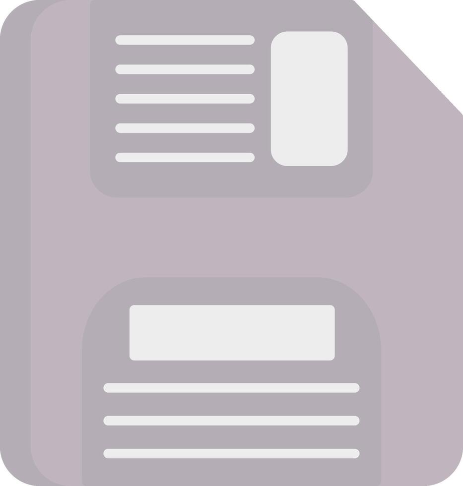 Floppy Disk Flat Light Icon vector