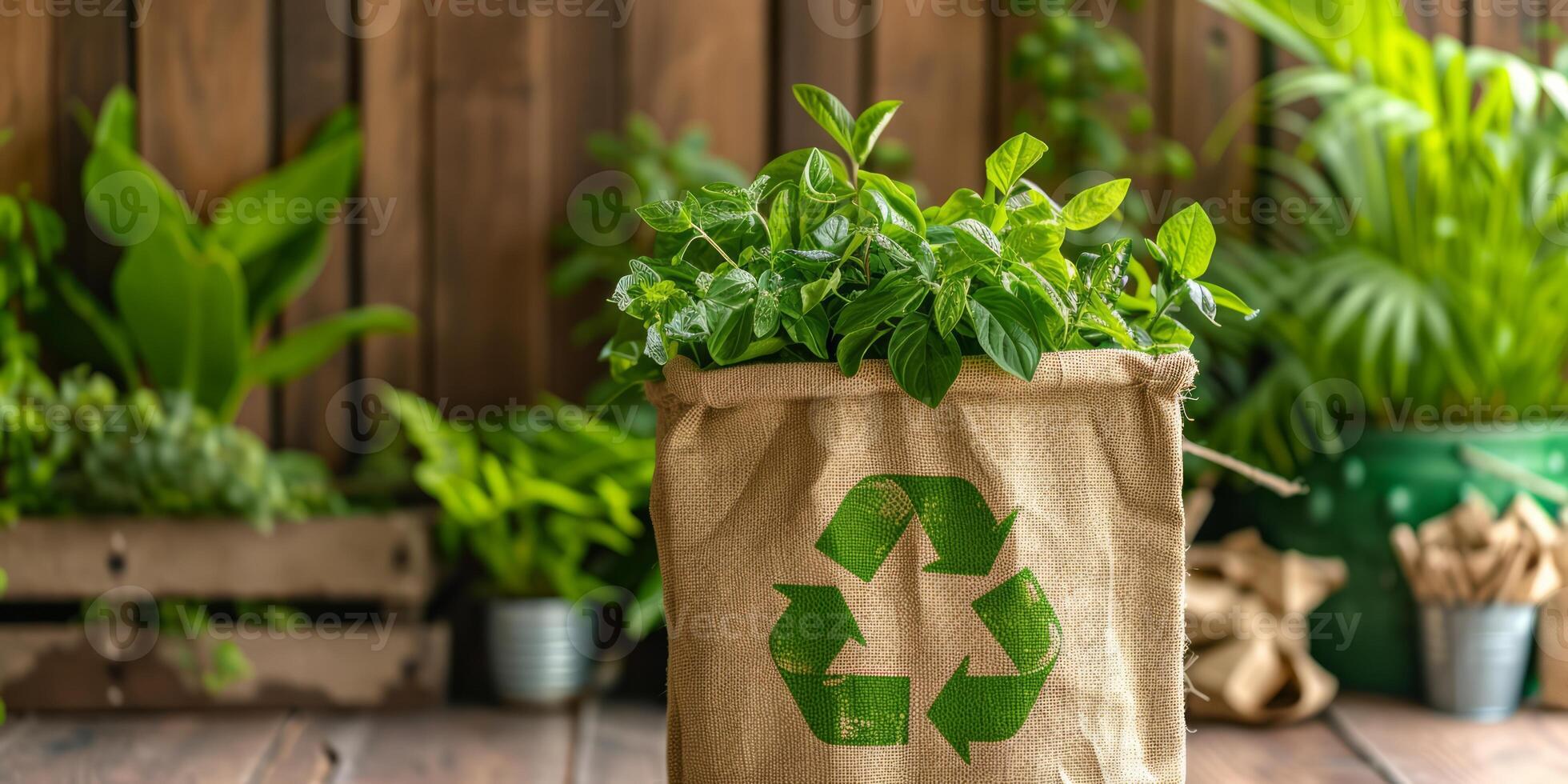 AI generated Witness the transition towards sustainable living with visuals of eco friendly practices. Zero waste lifestyles, inspire a commitment to making positive changes for a healthier planet photo