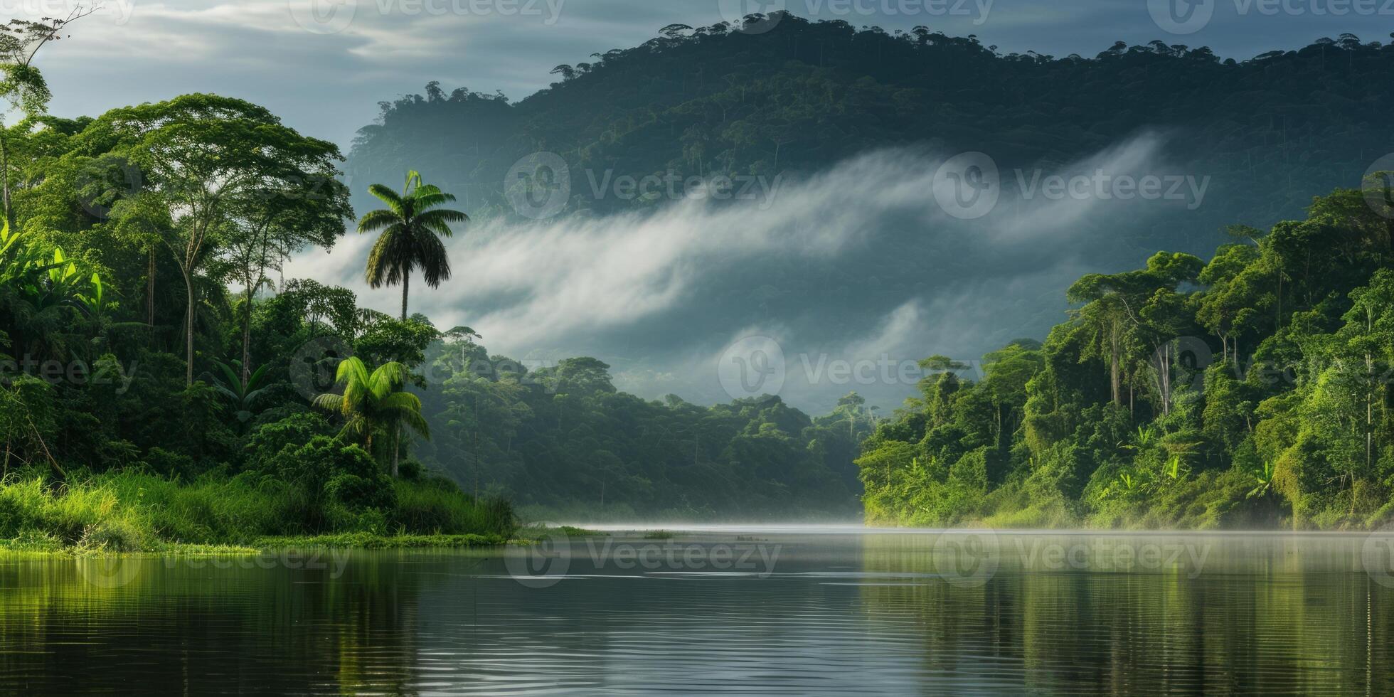 AI generated The breathtaking beauty of our Earth, from lush rainforests. Explore images that showcase the diversity of landscapes, emphasizing the need to conserve and cherish these natural wonders photo