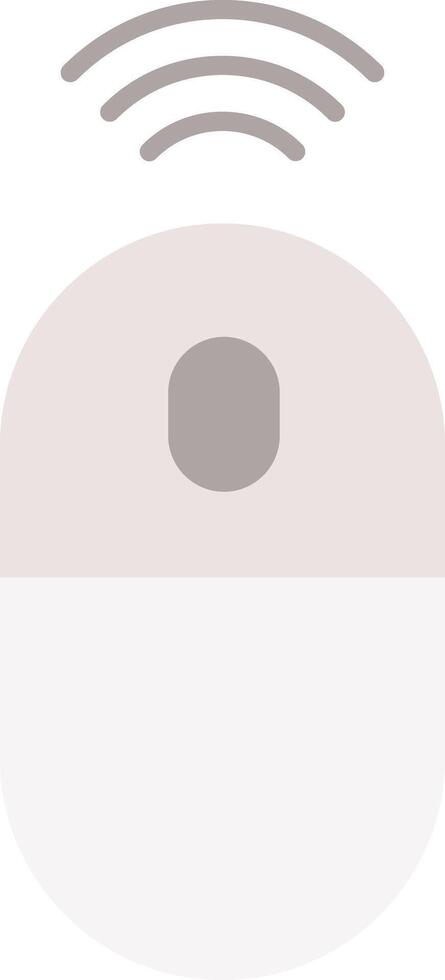 Wireless Mouse Flat Light Icon vector