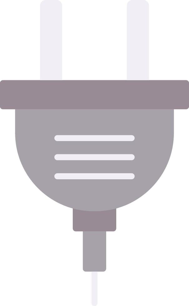Power Plug Flat Light Icon vector