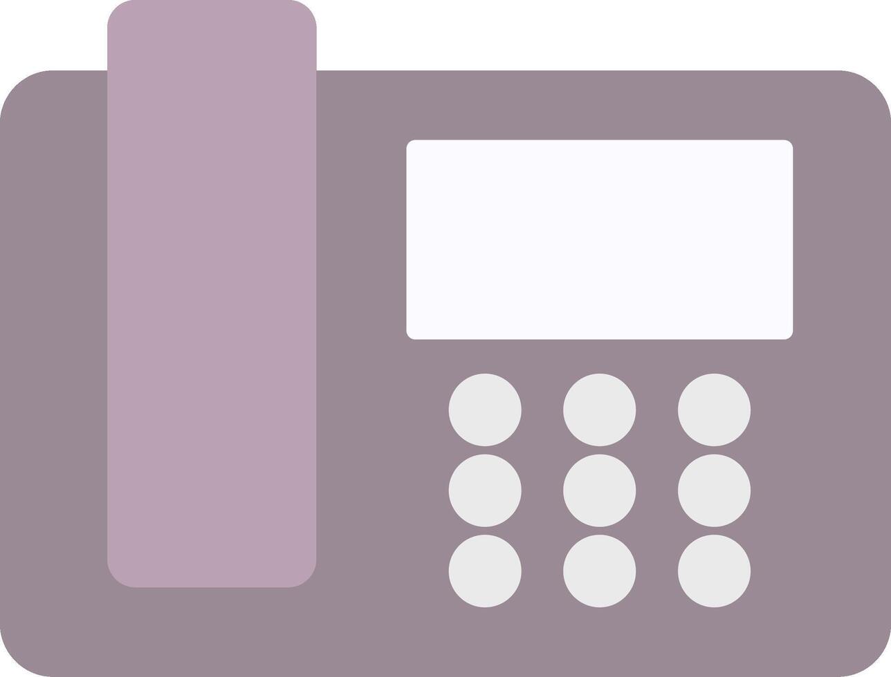 Telephone Flat Light Icon vector