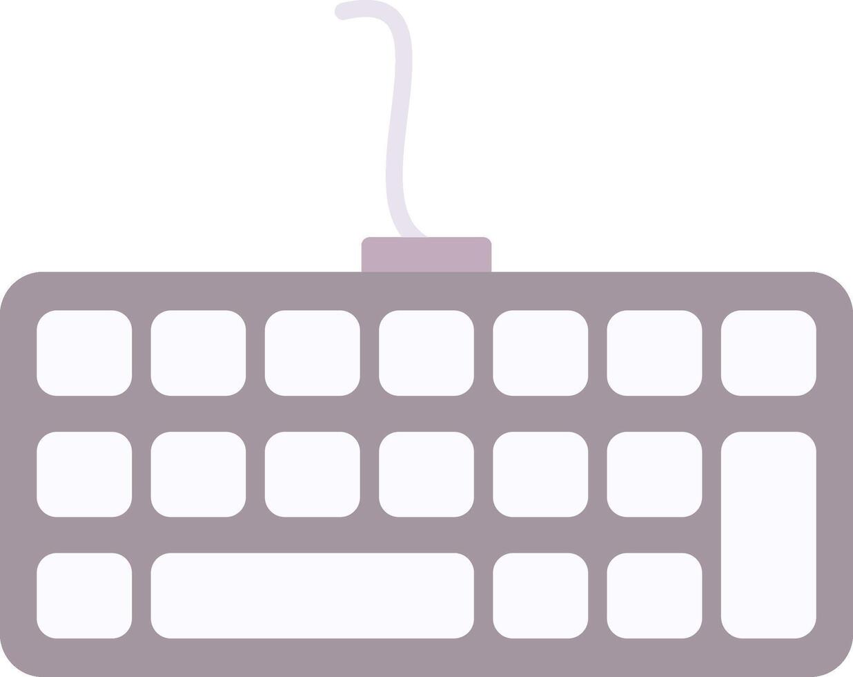 Keyboard Flat Light Icon vector