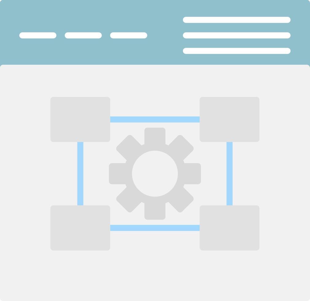Settings Flat Light Icon vector