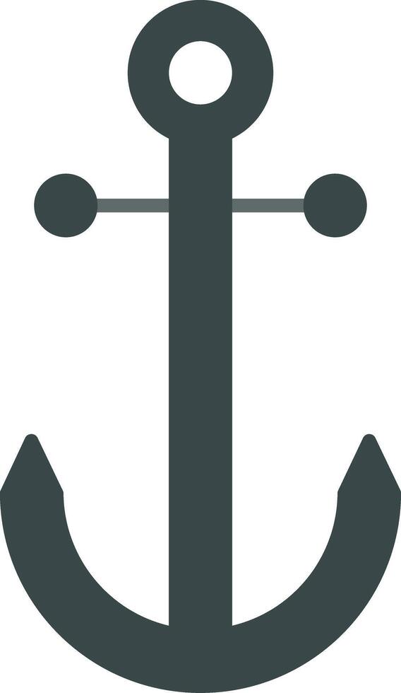 Anchor Flat Light Icon vector