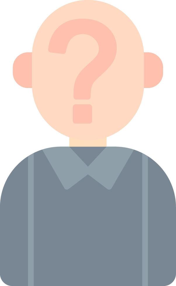 Suspect Flat Light Icon vector