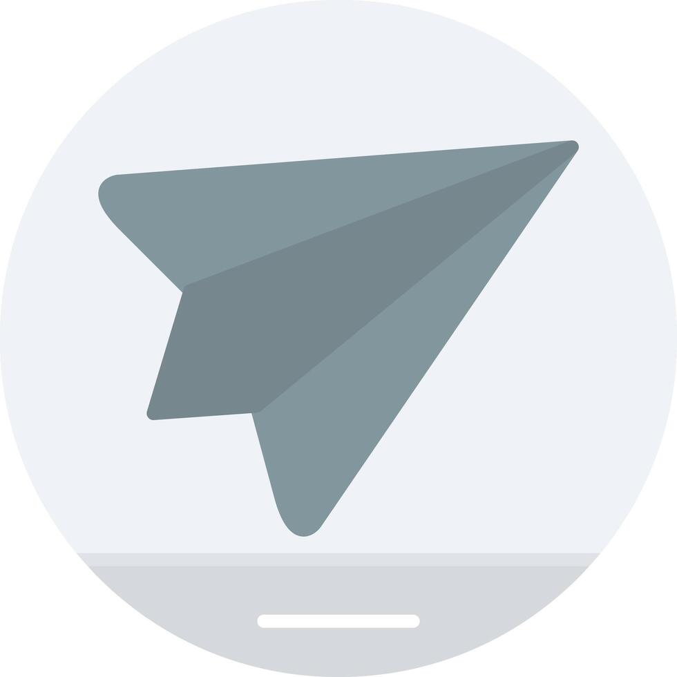 Paper Plane Flat Light Icon vector