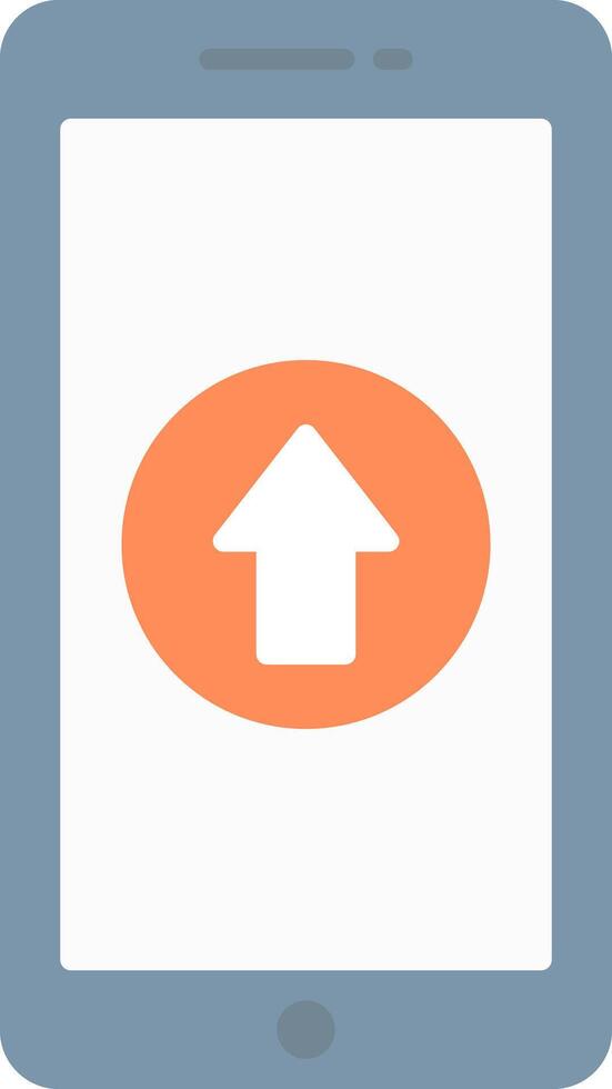 Upload Flat Light Icon vector