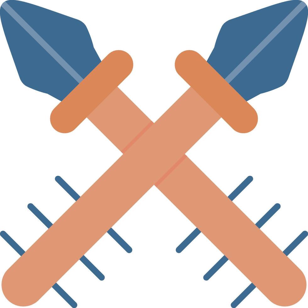 Harpoon Flat Light Icon vector