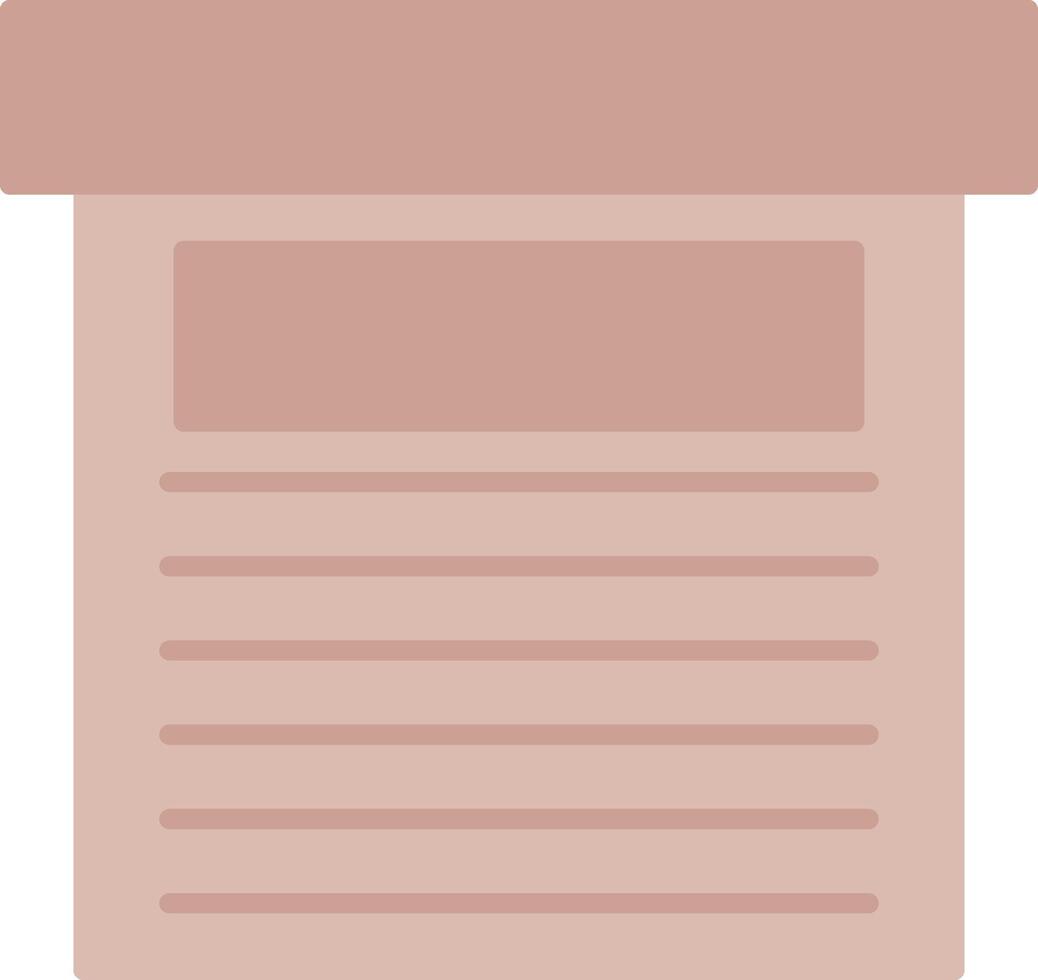 Storage Box Flat Light Icon vector