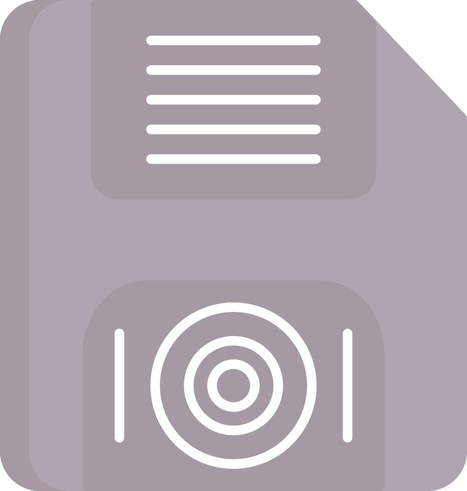 Floppy Disk Flat Light Icon vector