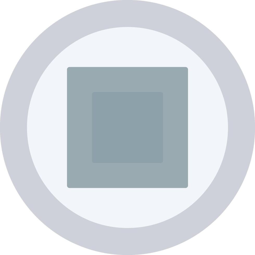 Stop Flat Light Icon vector