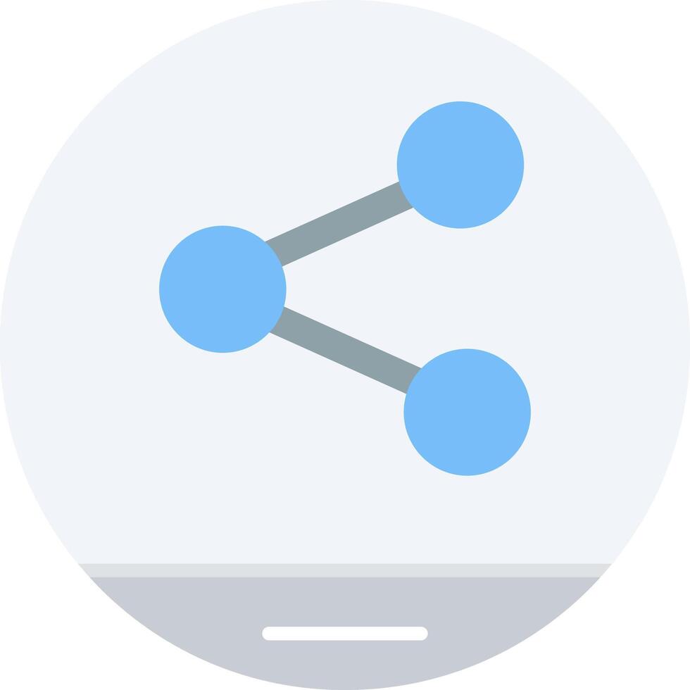 Share Flat Light Icon vector