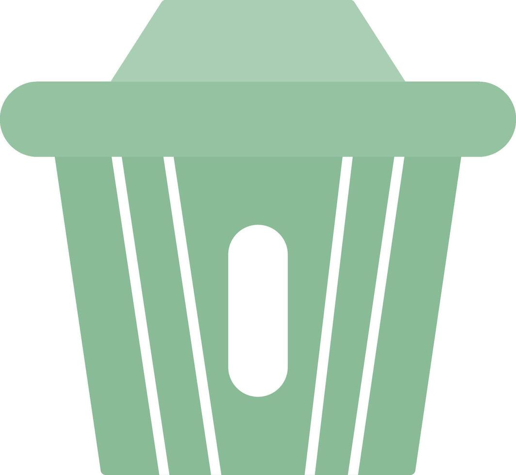 Recycle Bin Flat Light Icon vector