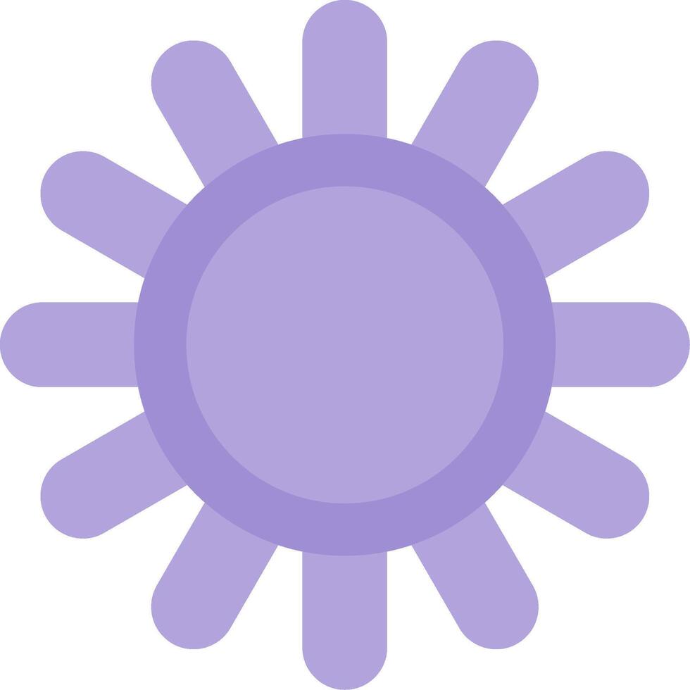 Sea Urchin Flat Light Icon vector
