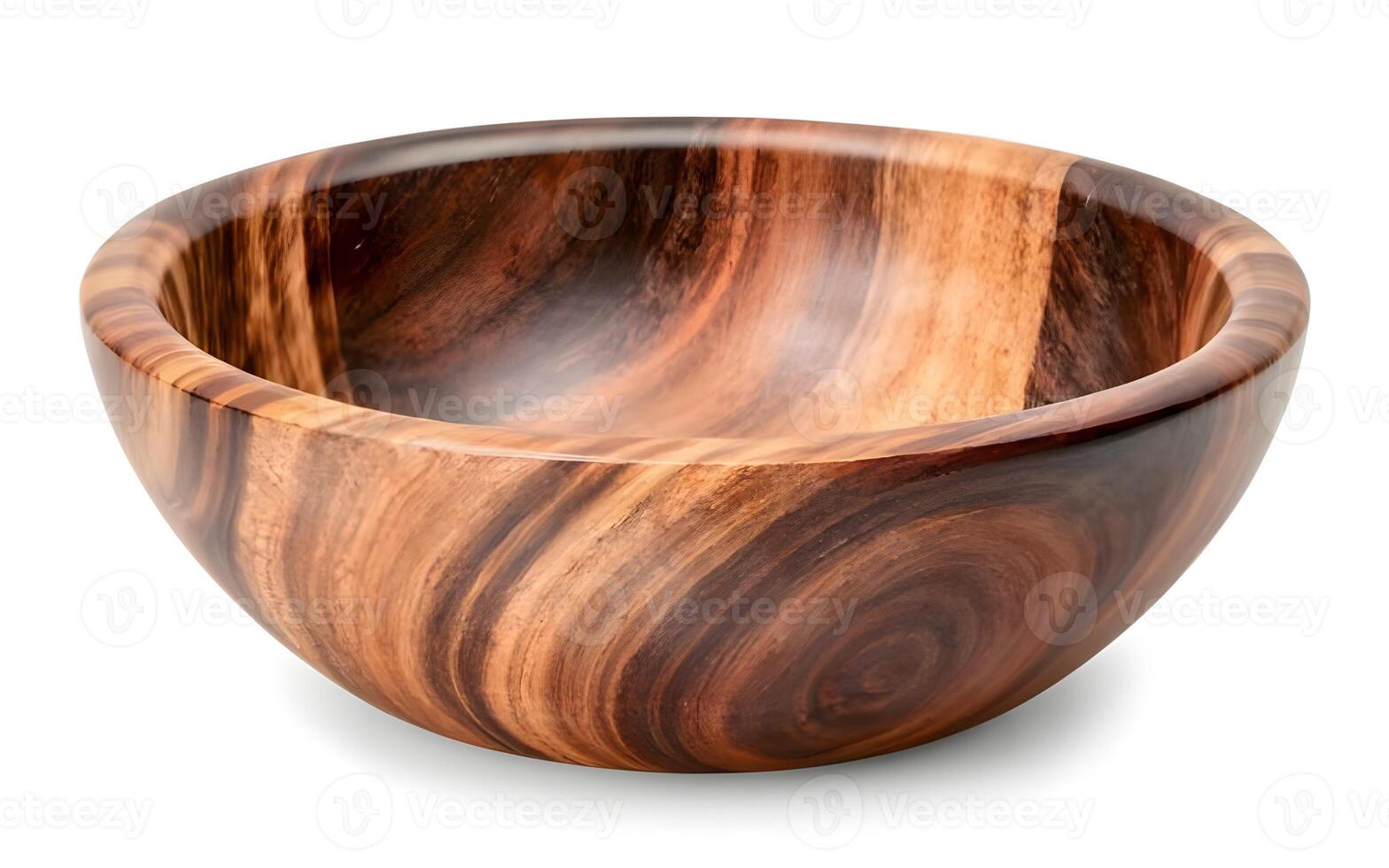 AI generated Beautiful Wooden Bowl photo