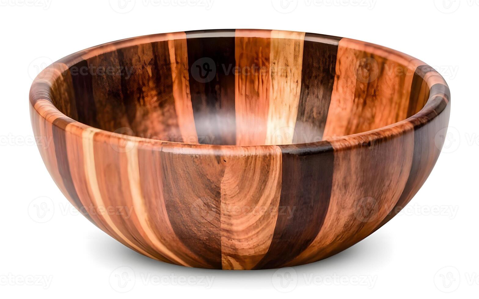 AI generated Beautiful Wooden Bowl photo