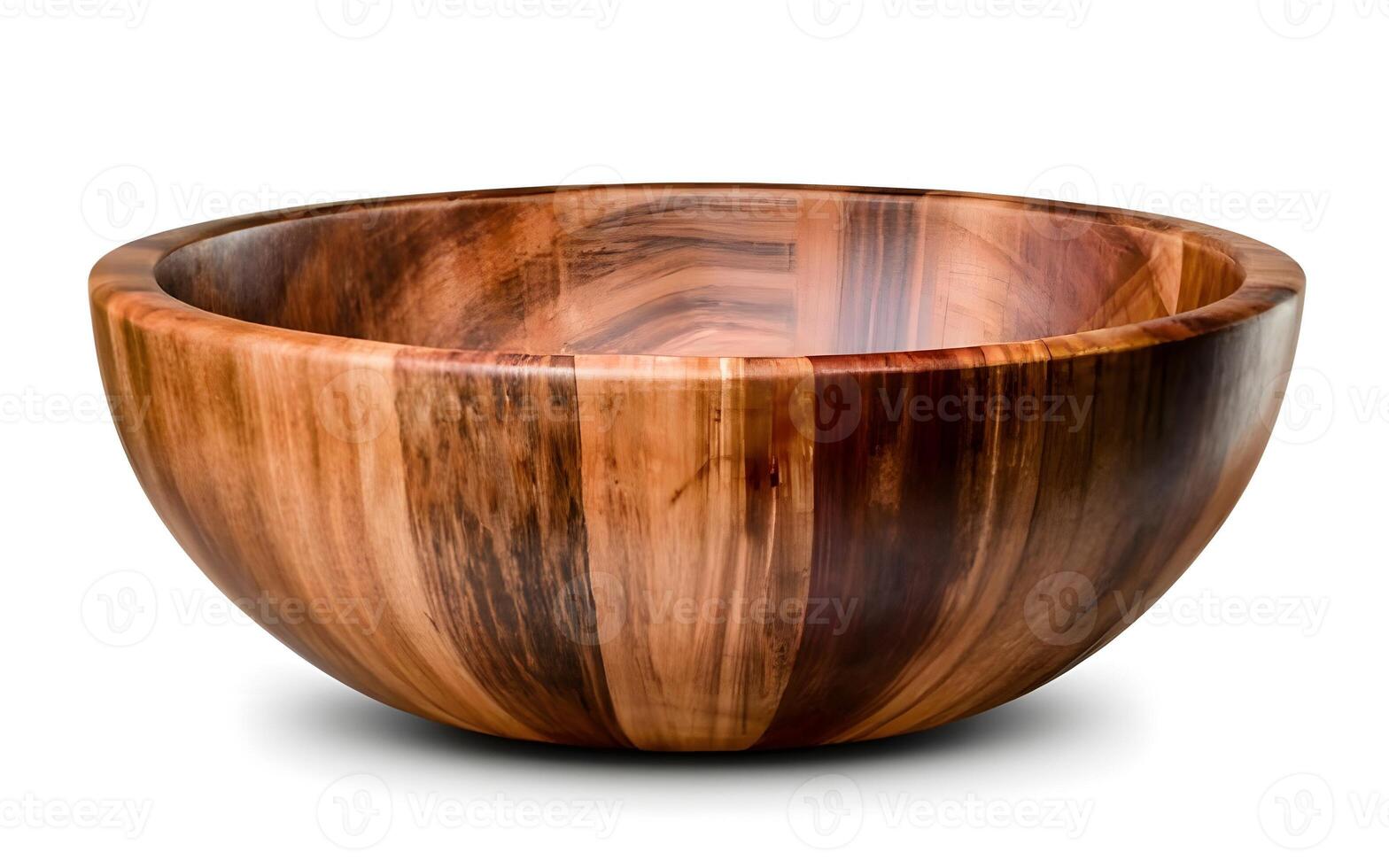 AI generated Beautiful Wooden Bowl photo