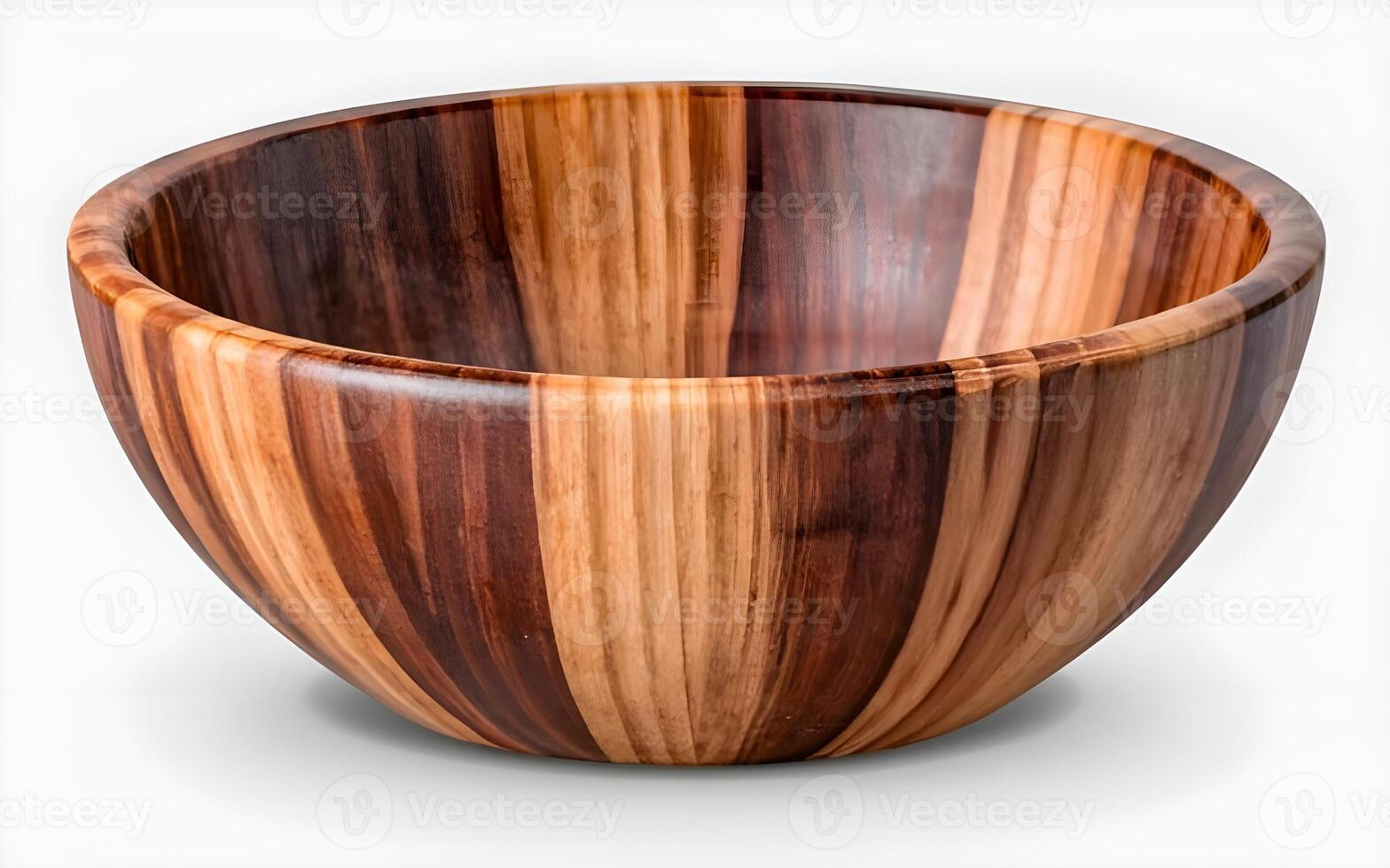 AI generated Beautiful Wooden Bowl photo