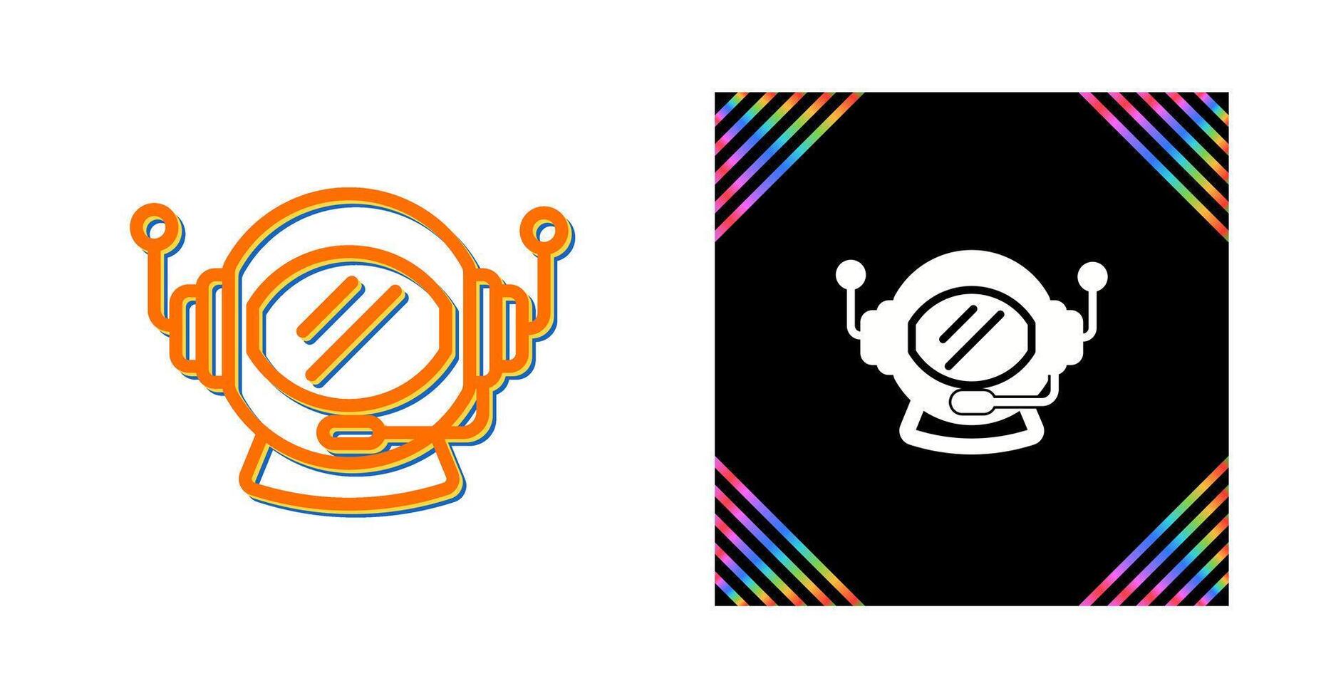Astronaut Helmet Vector Icon