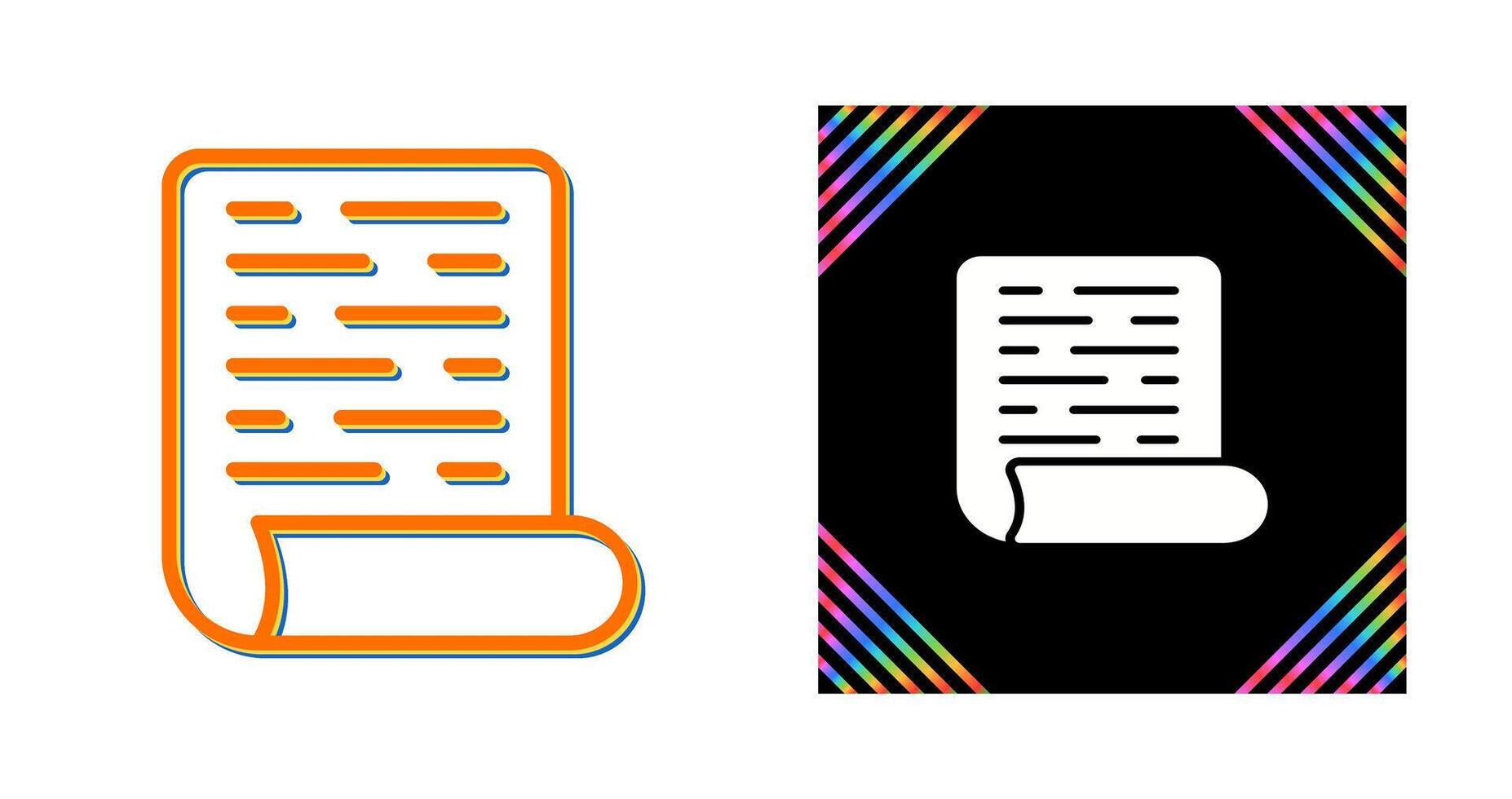 Page with Curl Vector Icon