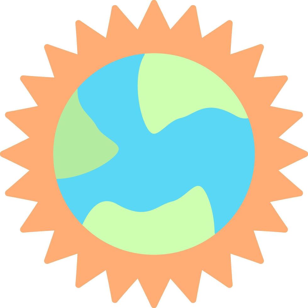 Sun Flat Light Icon vector