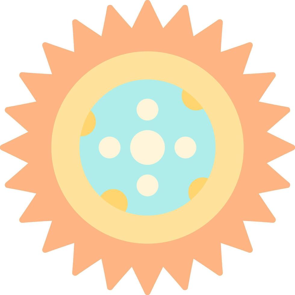 Moon Flat Light Icon vector