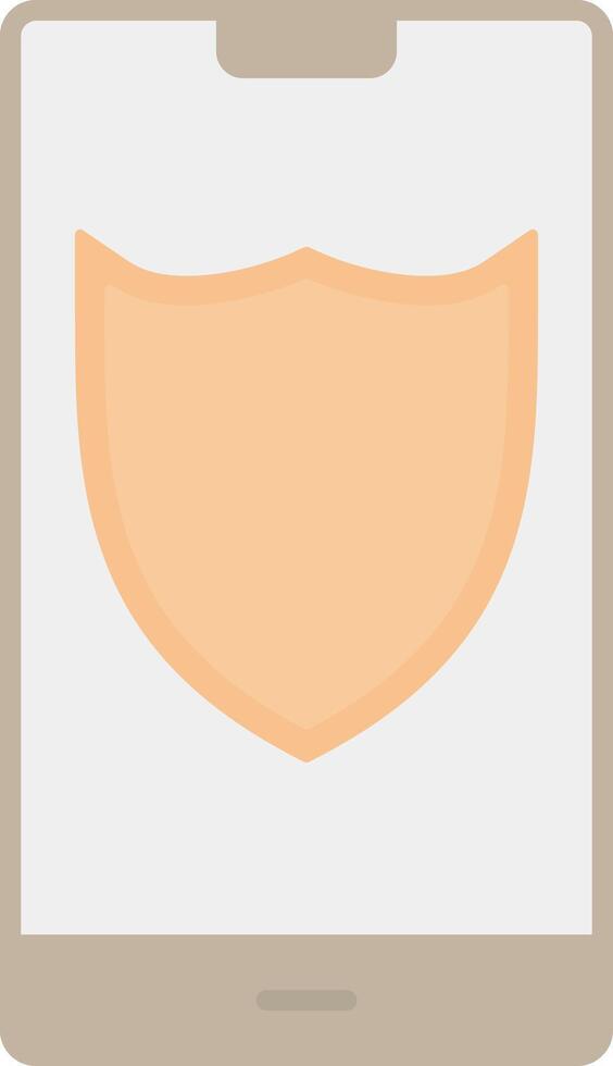 Shield Flat Light Icon vector