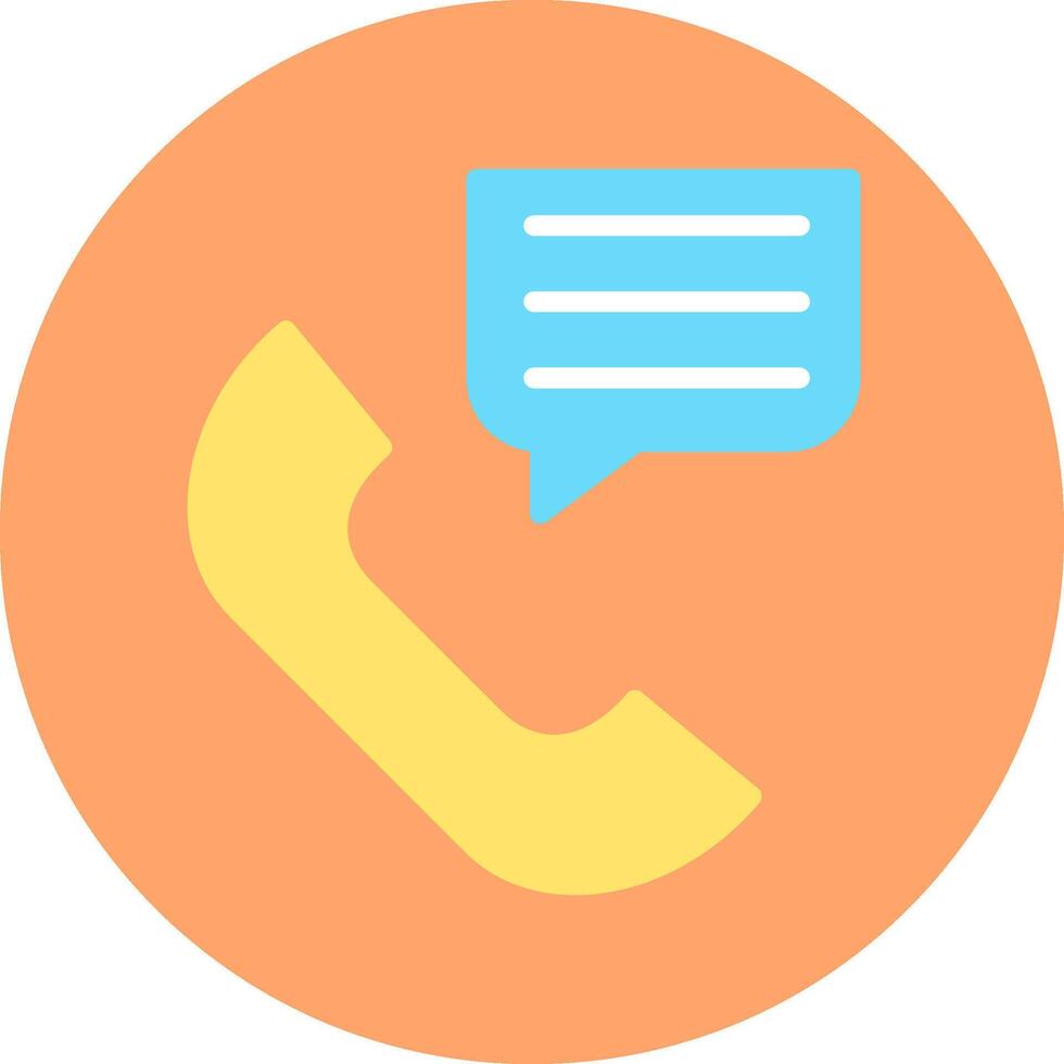 Communication Flat Light Icon vector
