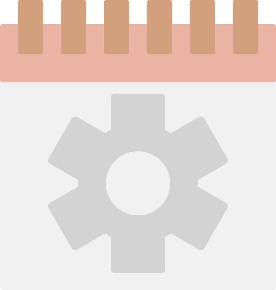 Calendar Flat Light Icon vector