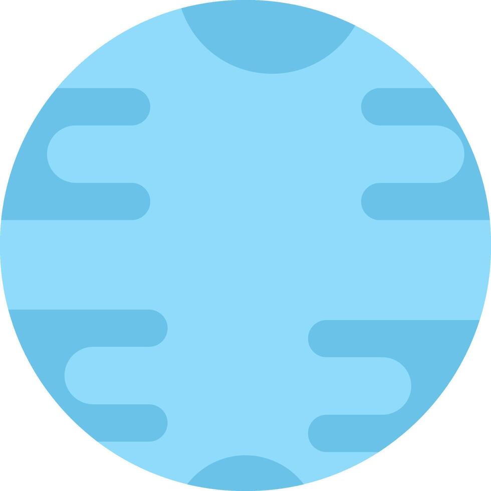 Urano plano ligero icono vector