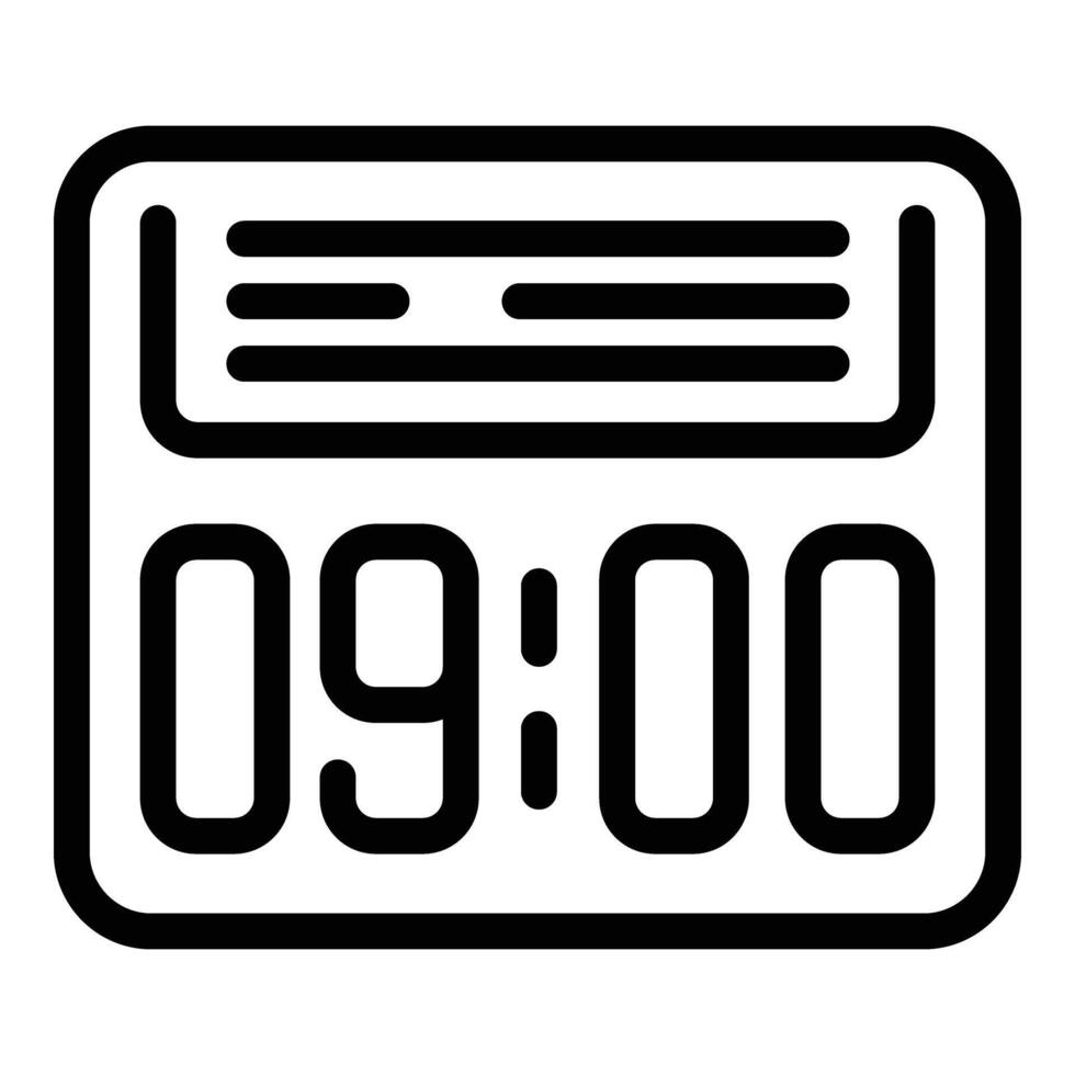 Race walk clock icon outline vector. Sprint race vector