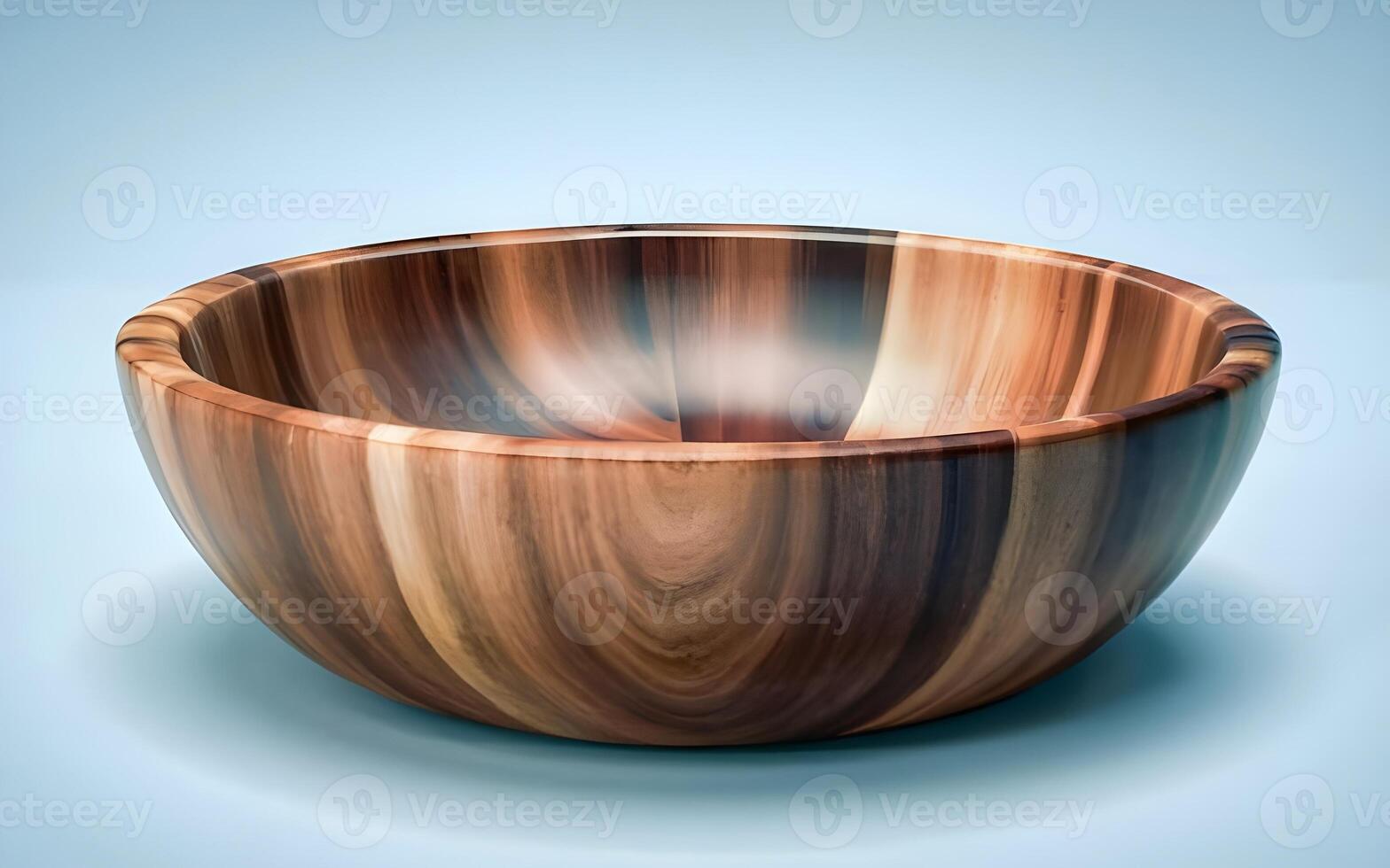 AI generated Beautiful Wooden Bowl photo