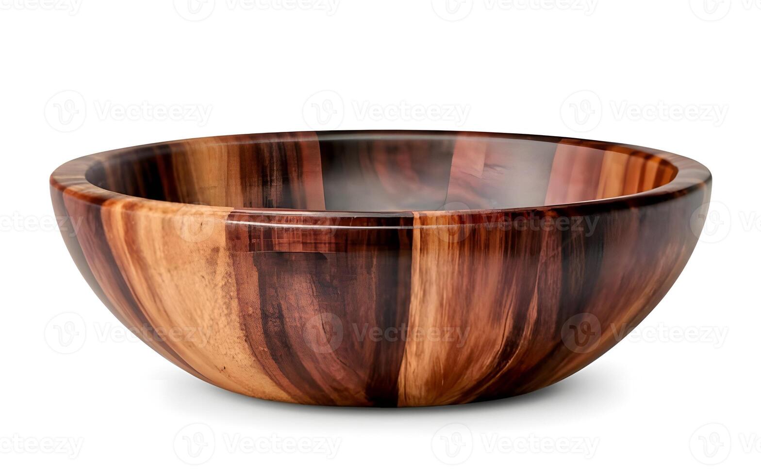 AI generated Beautiful Wooden Bowl photo