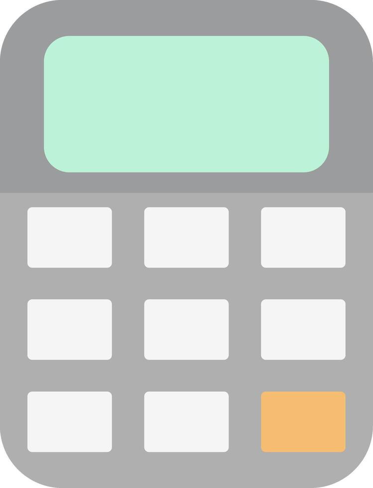 Calculator Flat Light Icon vector