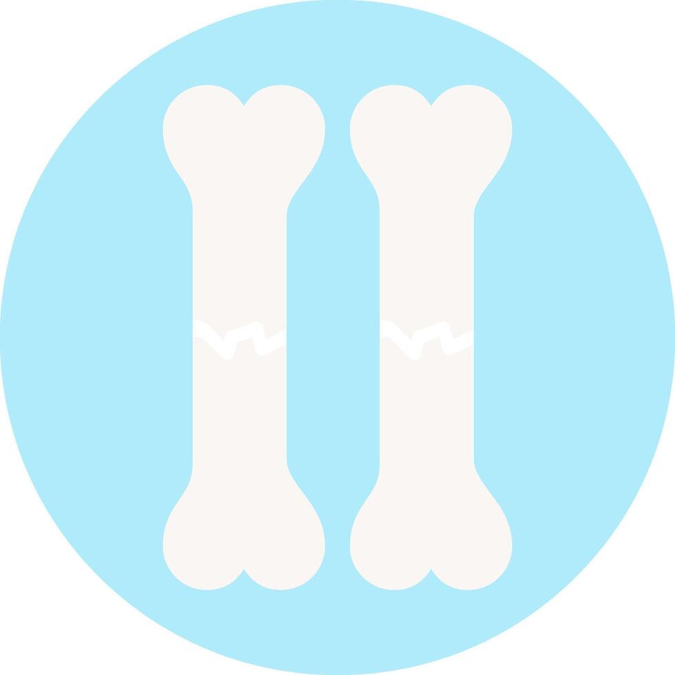 Bone Flat Light Icon vector