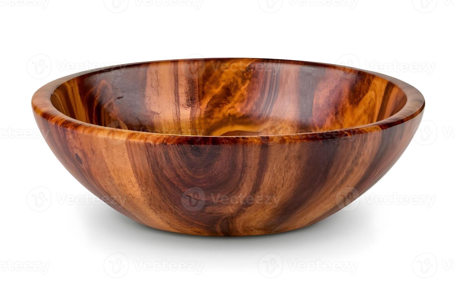 AI generated Beautiful Wooden Bowl photo