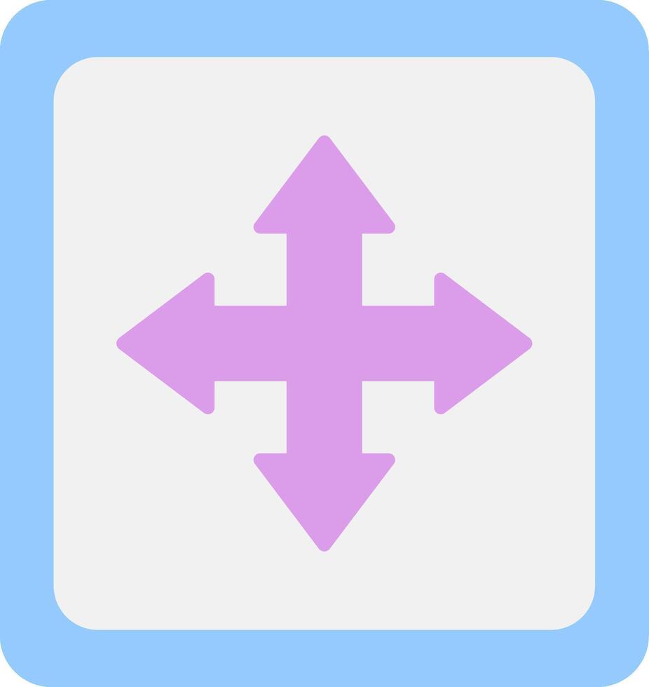 Cross Symbol Flat Light Icon vector