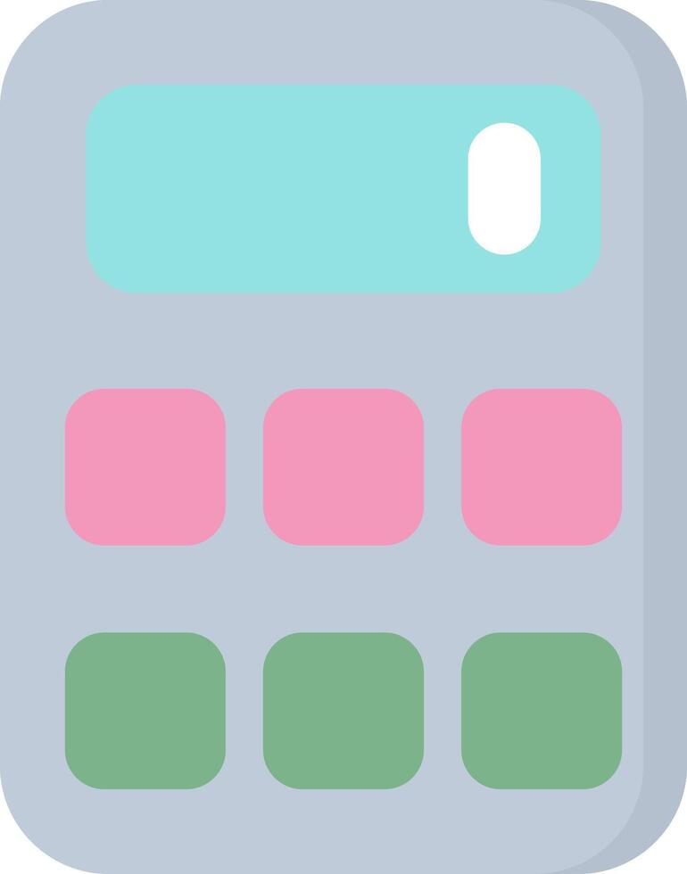 Calculator Flat Light Icon vector