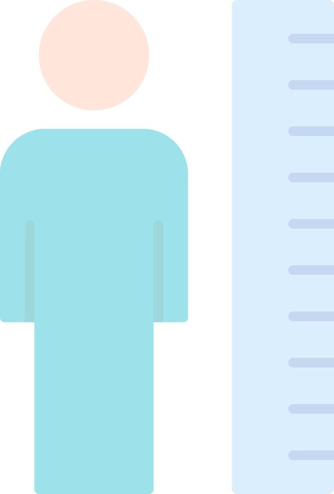 Height Flat Light Icon vector