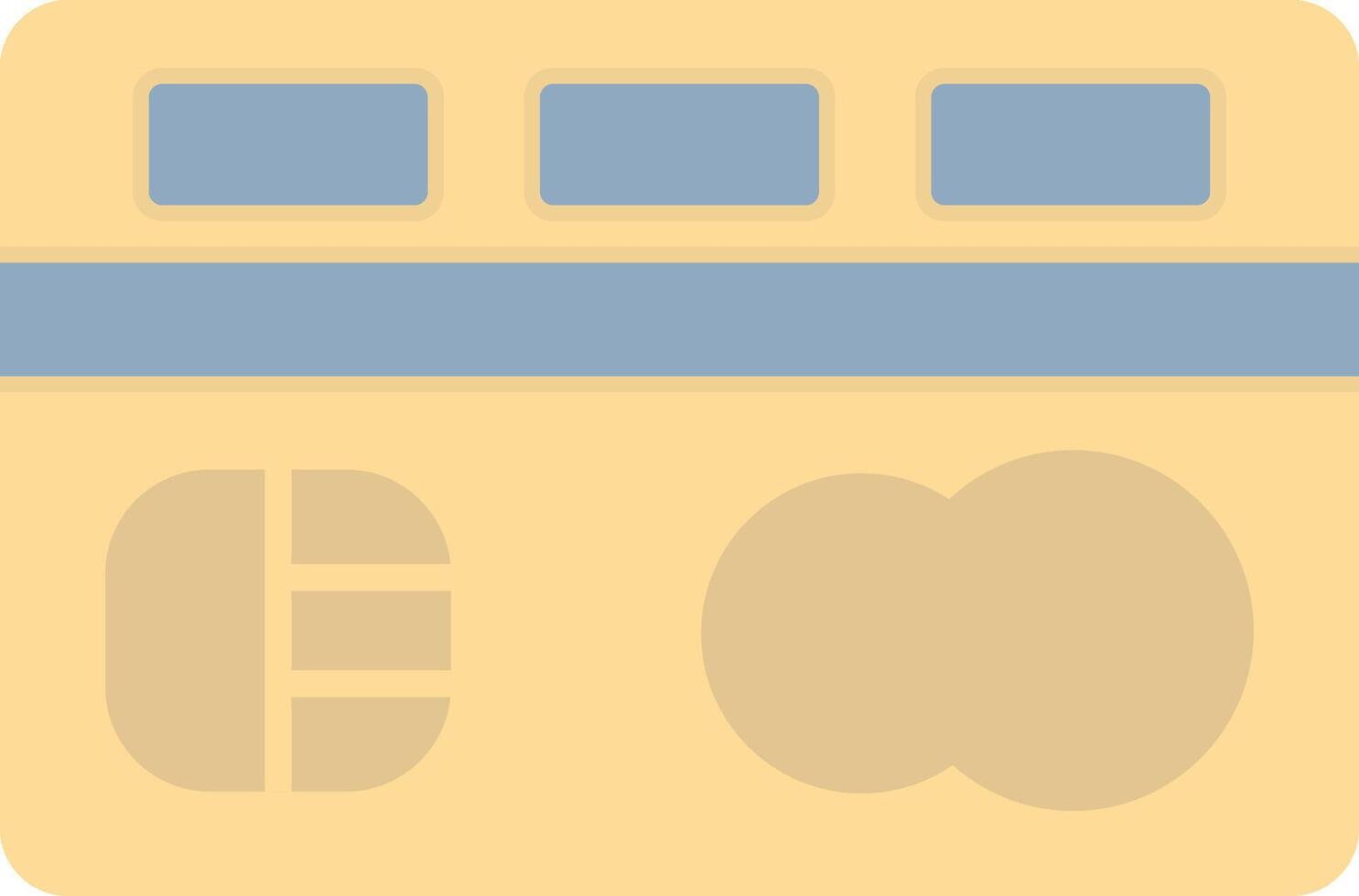Credit Card Flat Light Icon vector