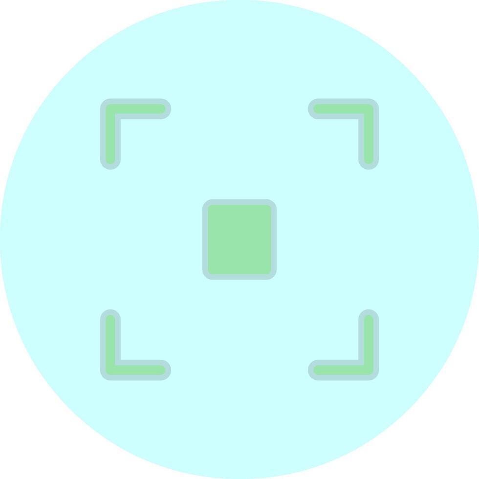 Focus Flat Light Icon vector
