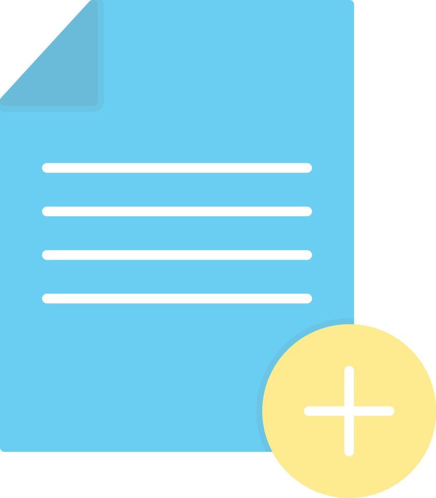 Add,File Flat Light Icon vector
