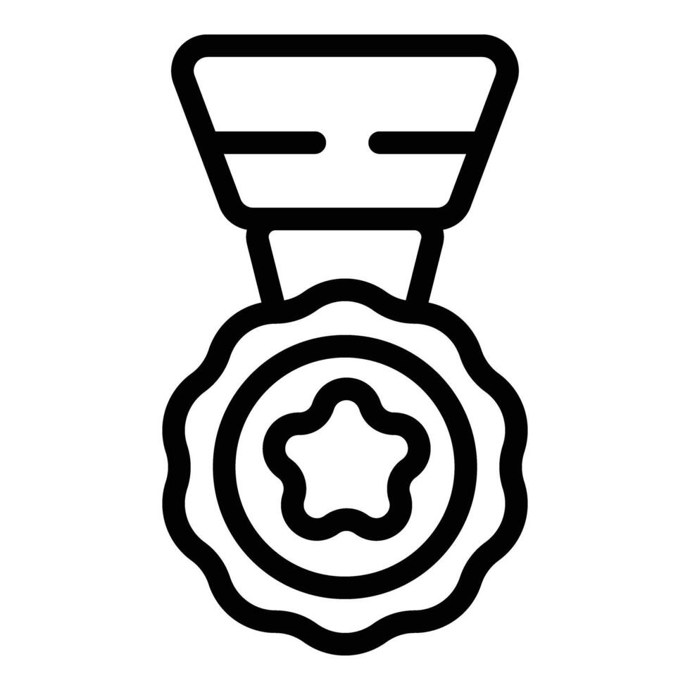 Trade school emblem icon outline vector. Business learn vector