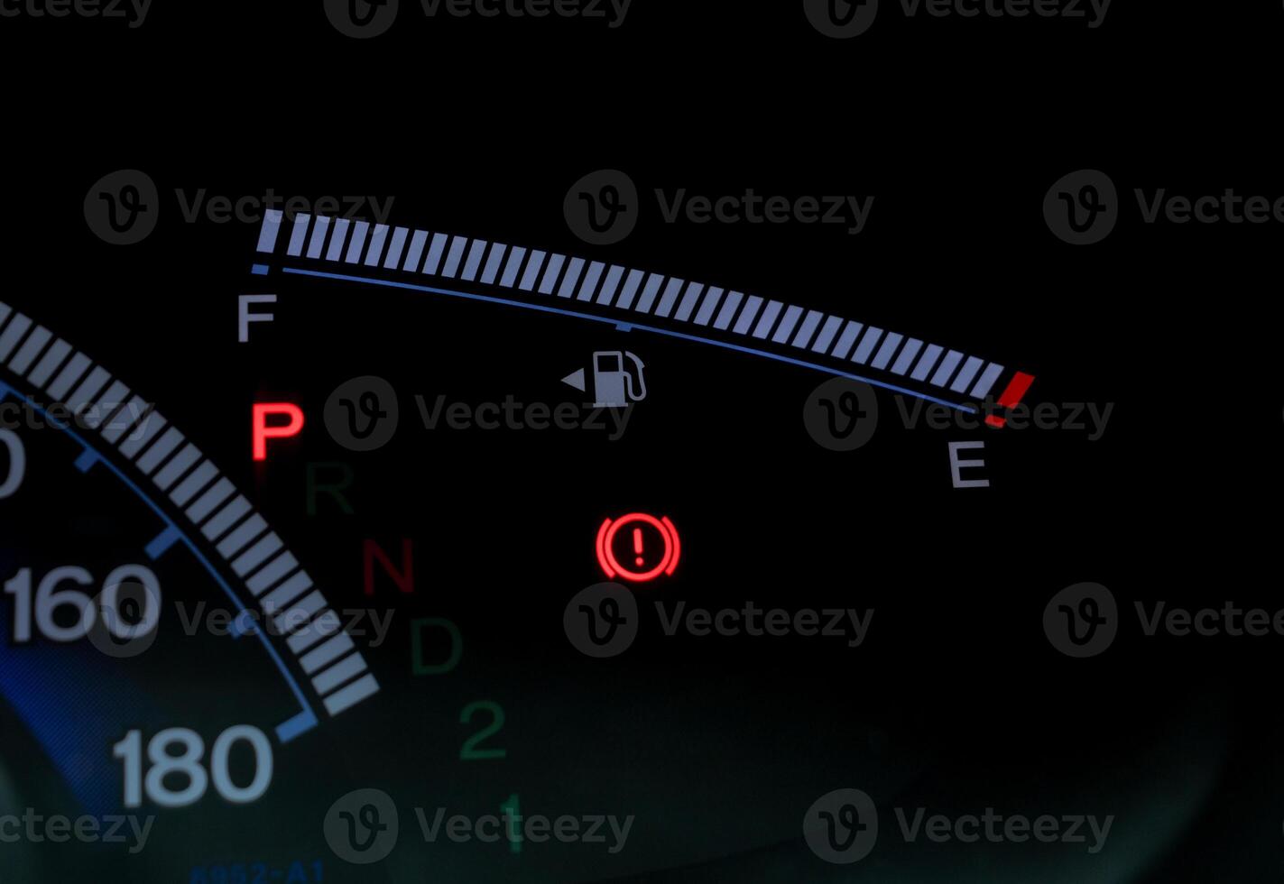 Under exposure photo of car's speedometer. After some edits.