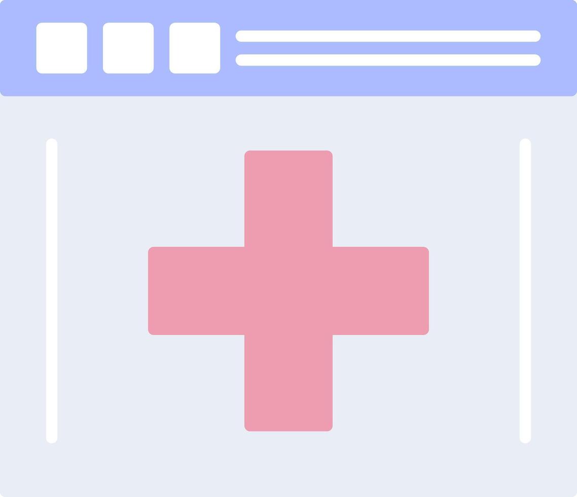 Medical App Flat Light Icon vector