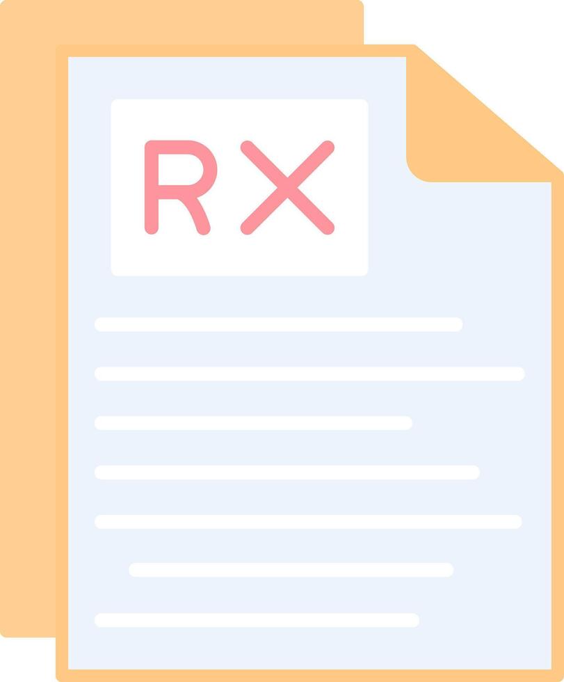 Rx Flat Light Icon vector