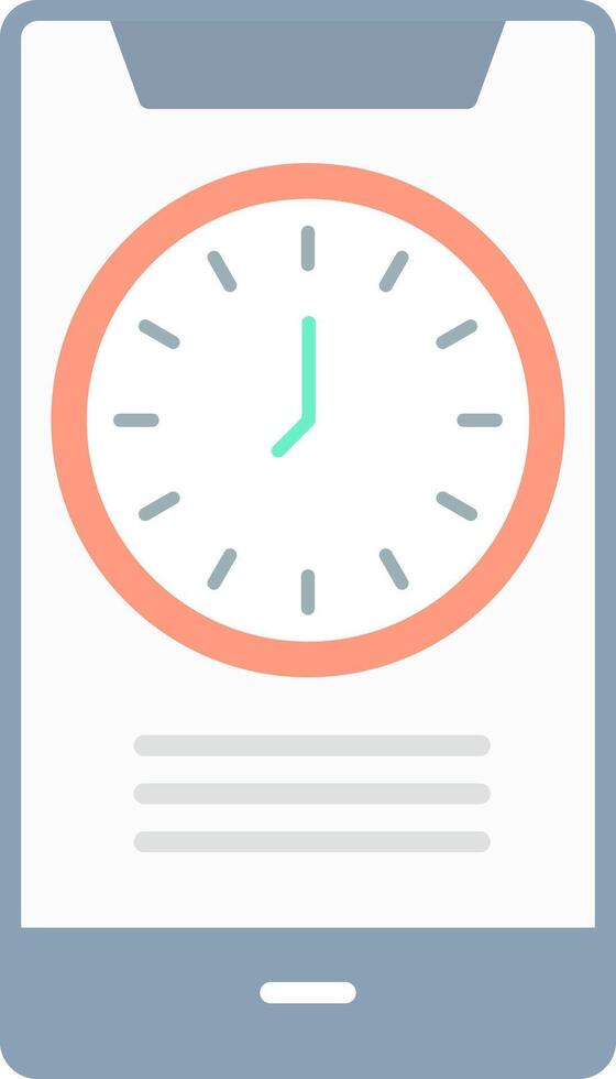Time Flat Light Icon vector