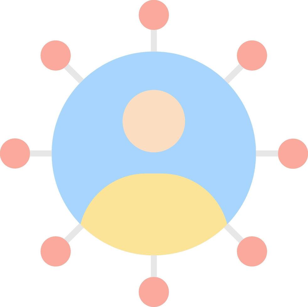 Avatar Flat Light Icon vector